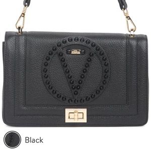 Valentino by Alice Rock Leather Shoulder Bag